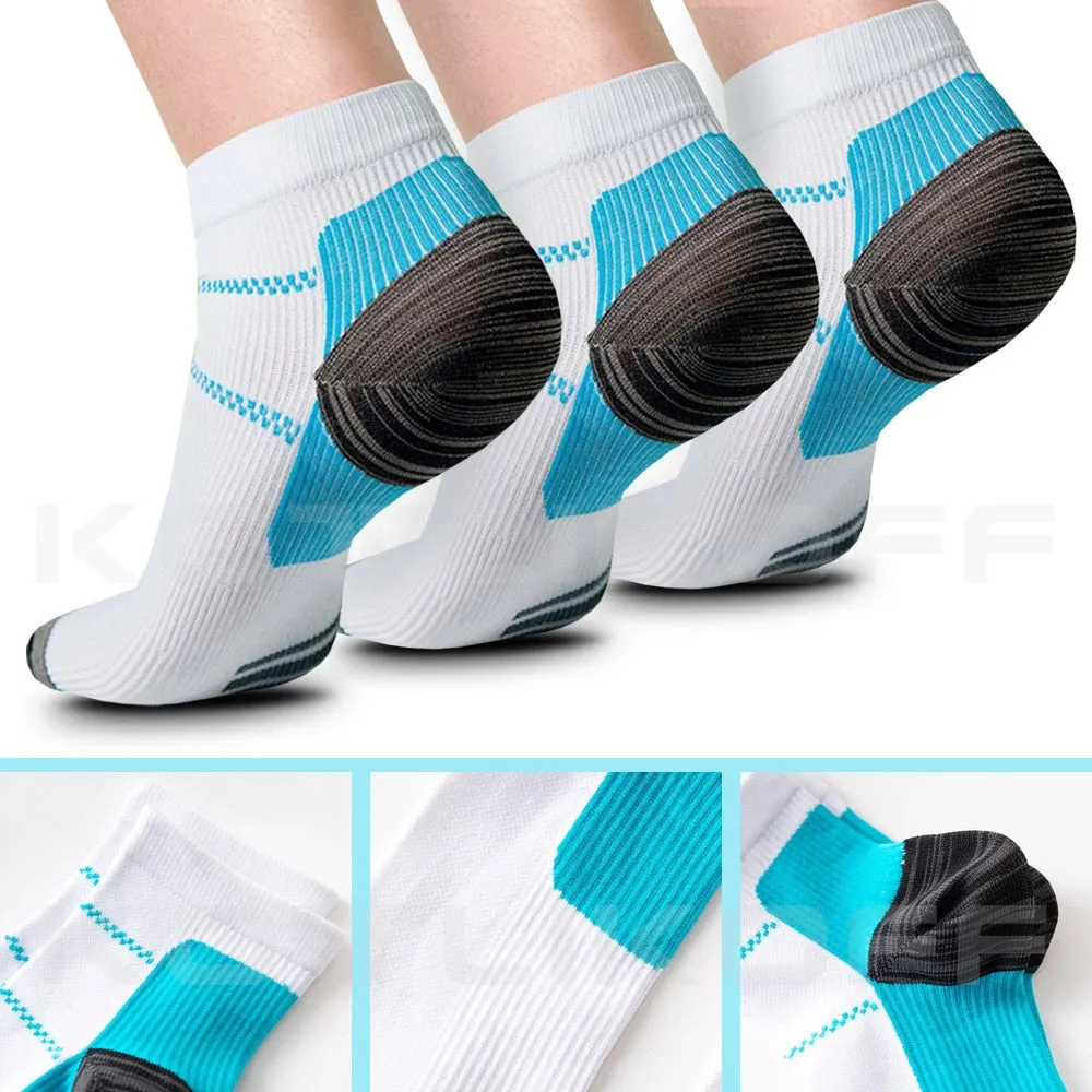 1 Pair Comfortable Plantar Fasciitis Heel Spurs Arch Pain Relief Compression Socks