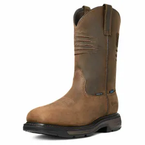 10036002 Ariat Mens WorkHog XT Patriot Waterproof SquareCarbon Toe Work Boot