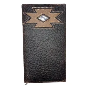 Ariat Rodeo Wallet/Checkbook Cover Dark Brown A3519444