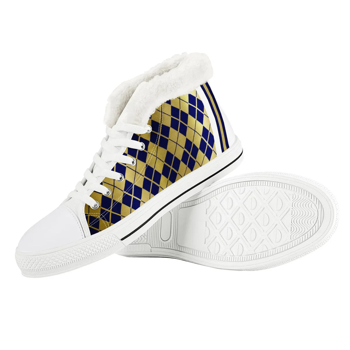 ARLEQUIN BLUE Unisex Canvas Shoes