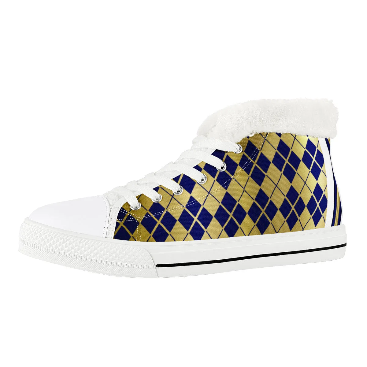 ARLEQUIN BLUE Unisex Canvas Shoes