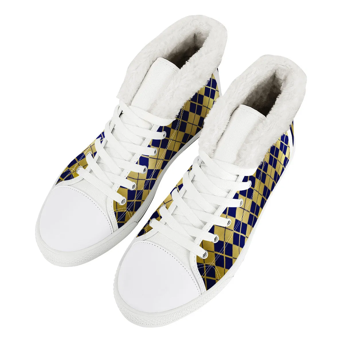 ARLEQUIN BLUE Unisex Canvas Shoes