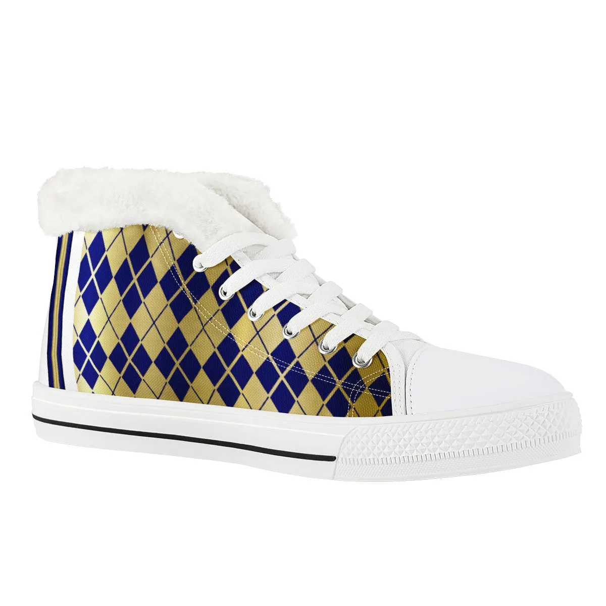 ARLEQUIN BLUE Unisex Canvas Shoes