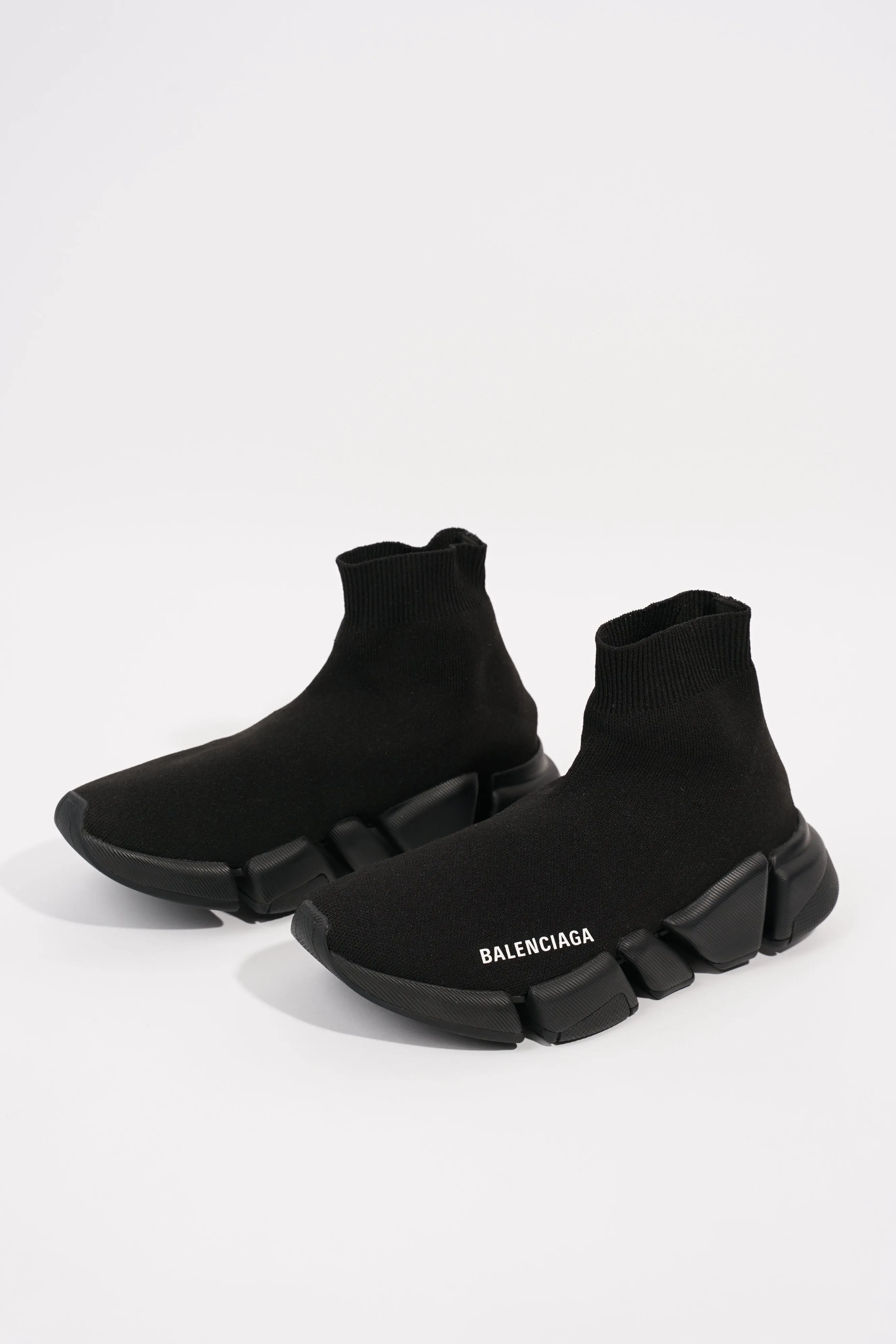 Balenciaga Womens Speed Trainers 2.0 Black / White EU 36 / UK 3