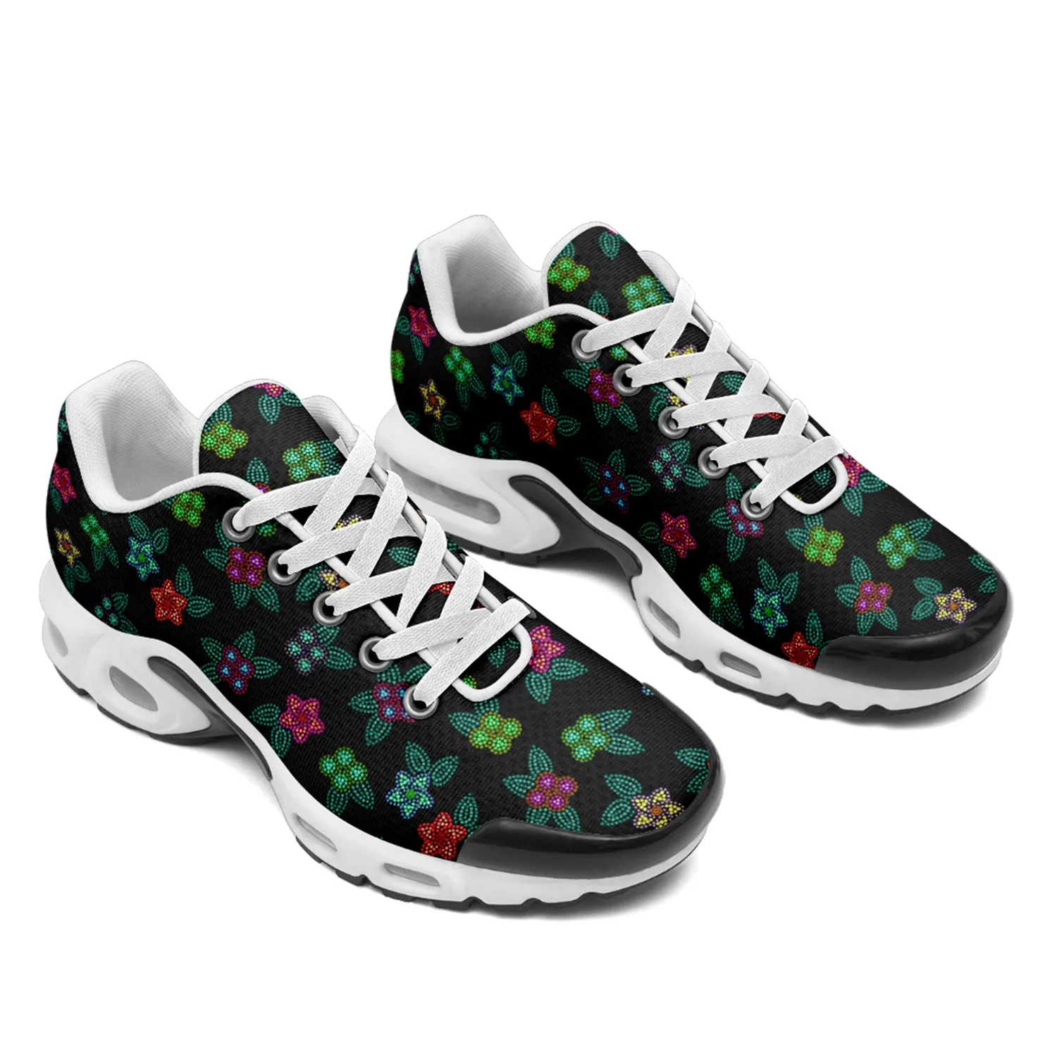 Berry Flowers Black Niowaa Air Cushion Shoes