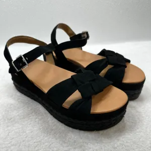 Black Sandals Heels Block Ugg, Size 9