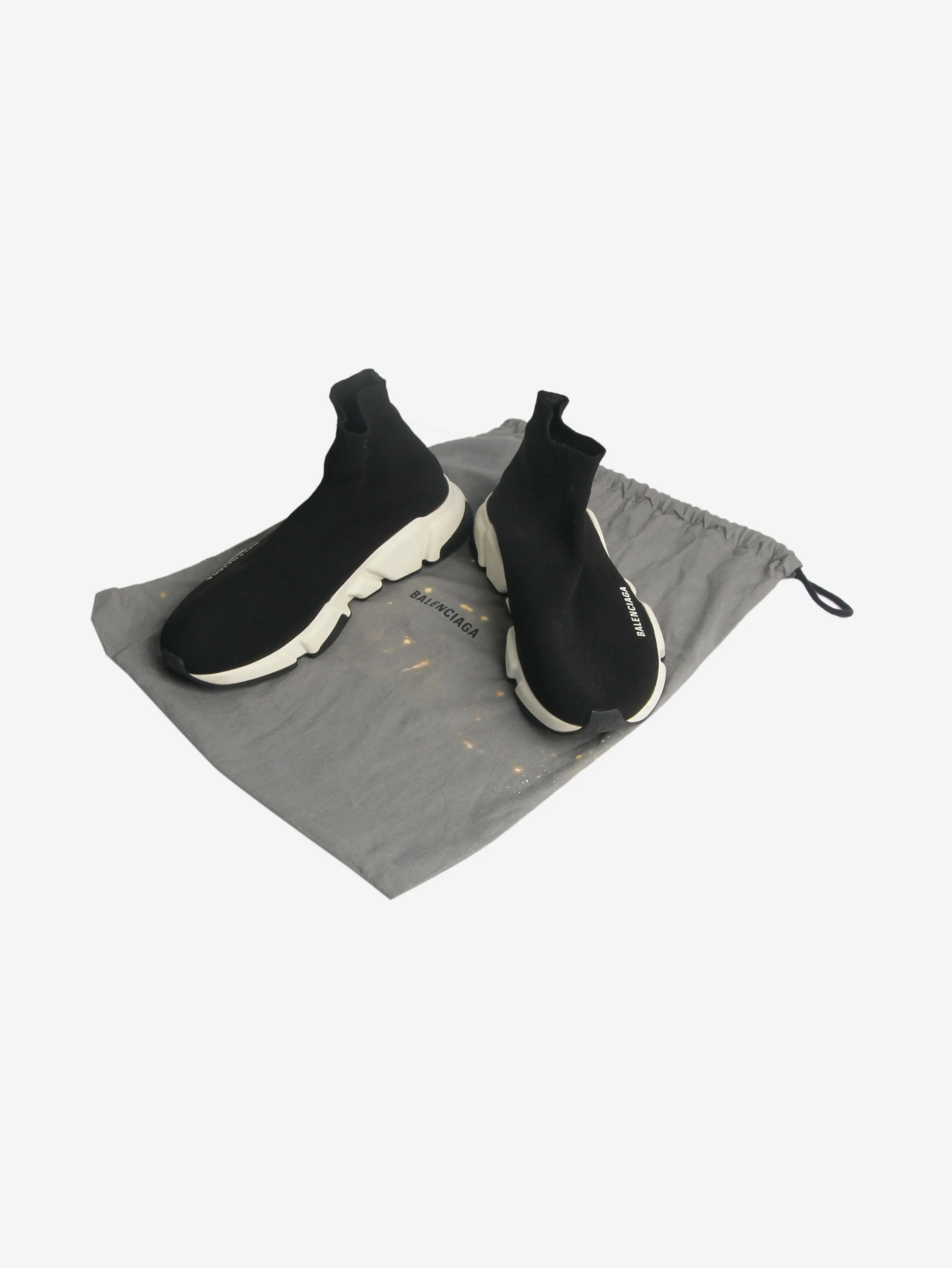 Black Speed knit trainers - size EU 40