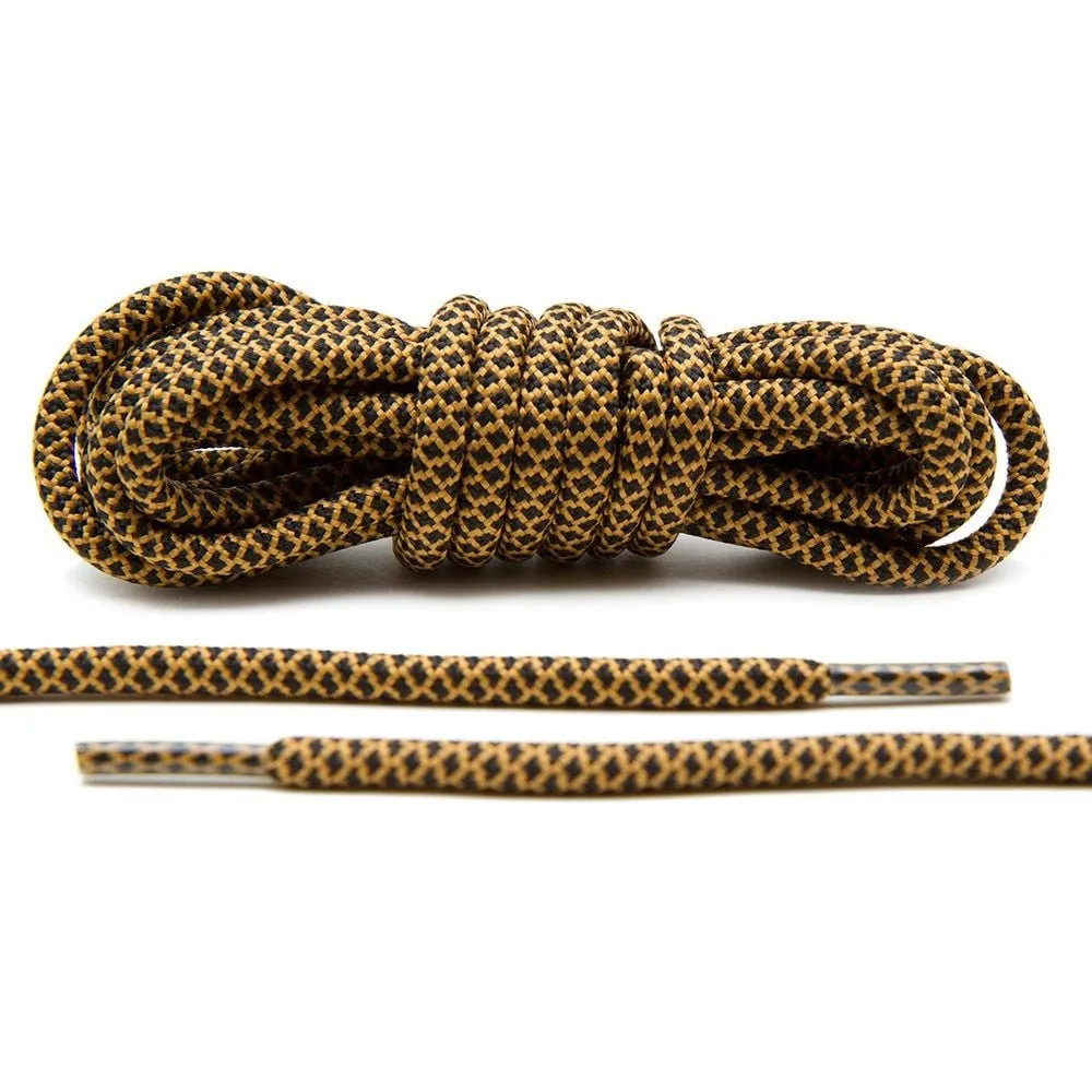 Black/Tan Rope Laces