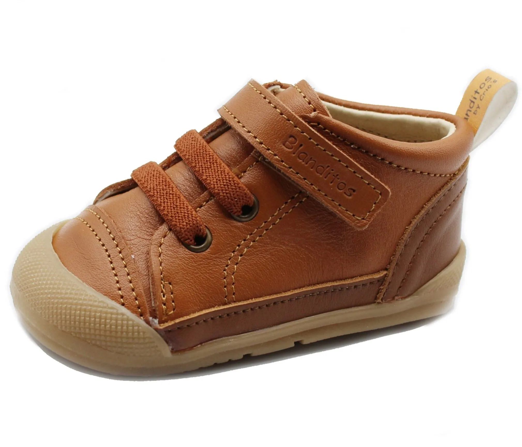 Blanditos by Crio’s Boy's Luigi Sneakers, Cuero