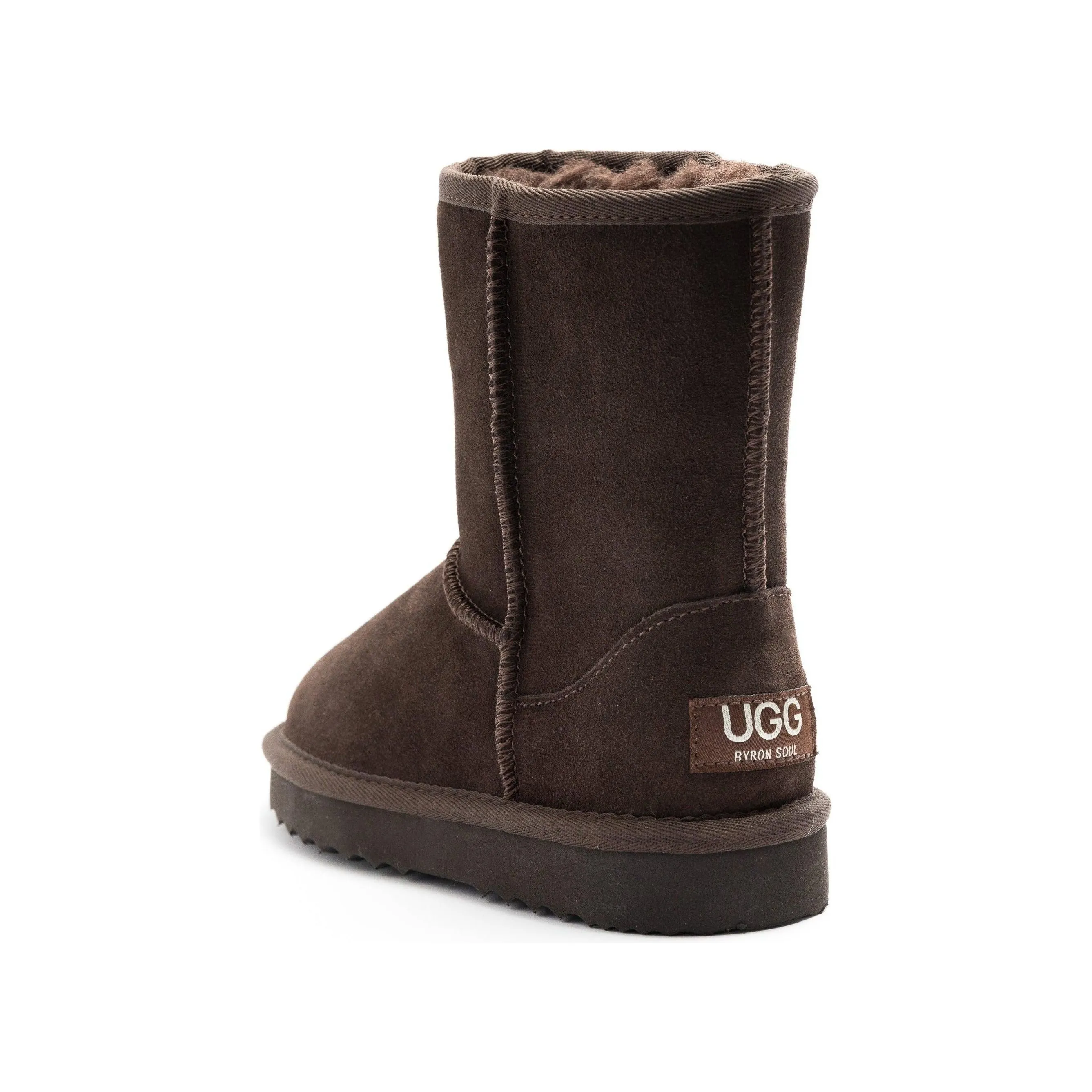 Byron Soul Ugg Classic Short Boots Dark Brown