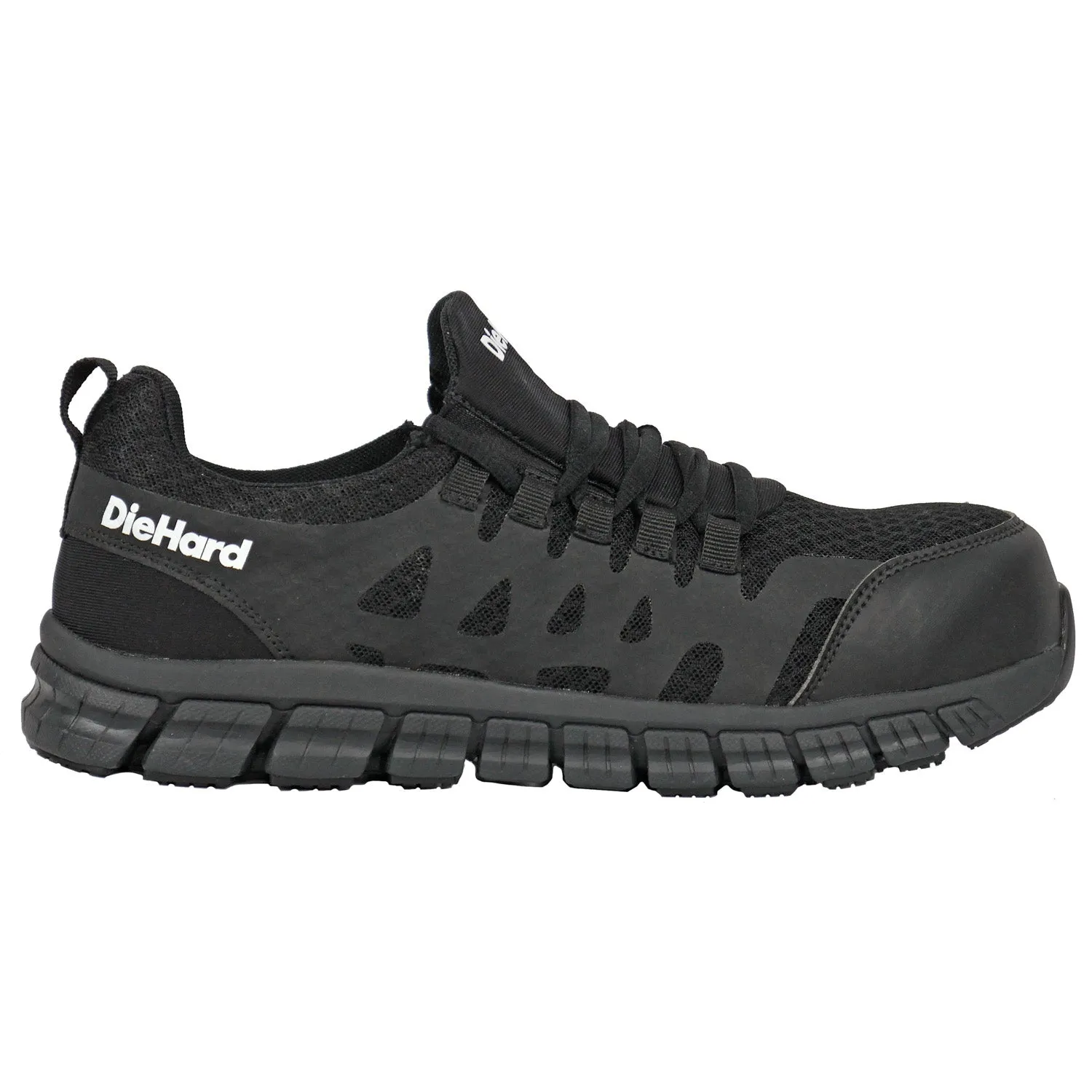 DieHard Mens Bonneville Black Nylon TPU Overlay Work Shoes