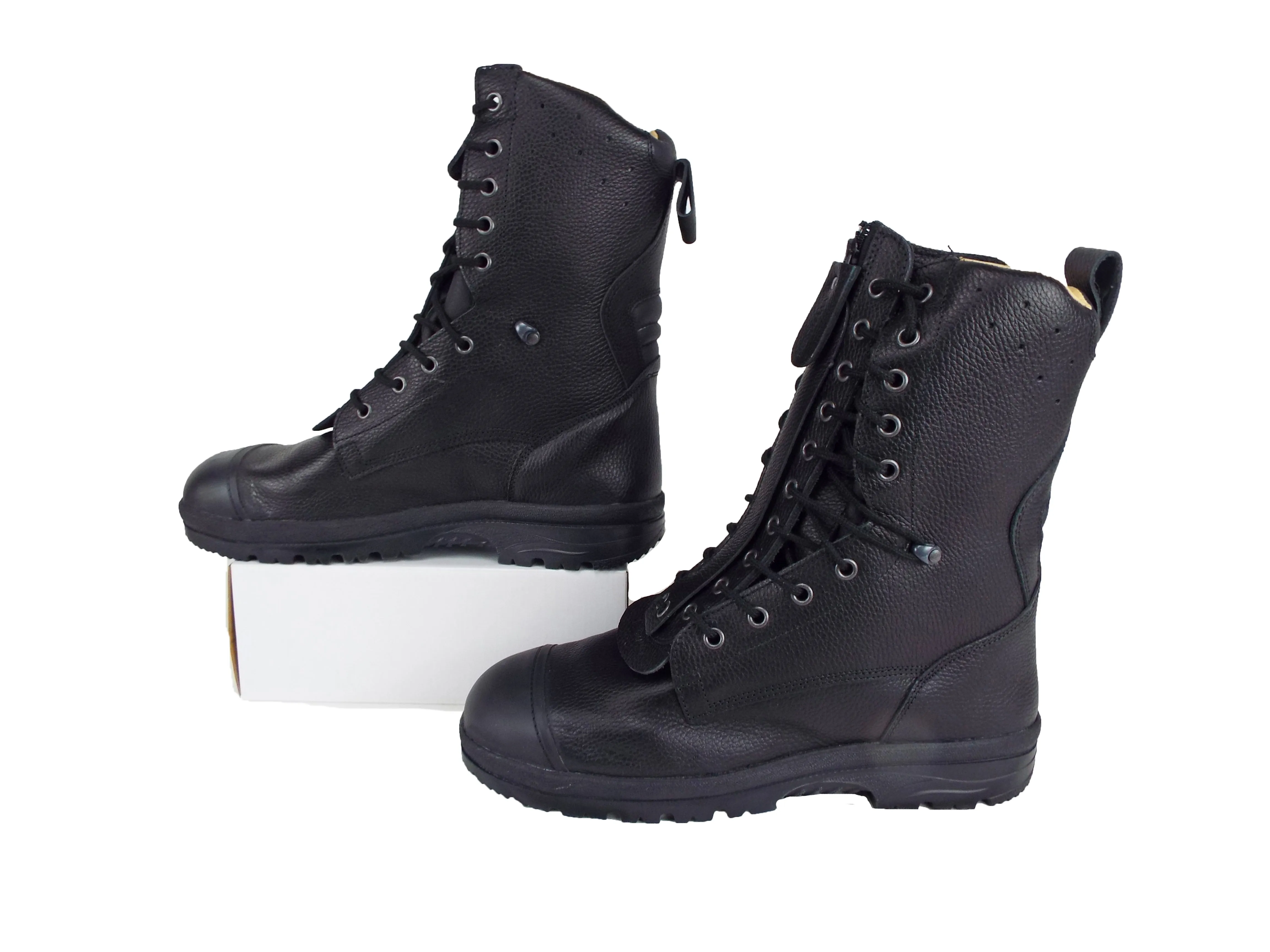 Dutch Army - Black Combat Boots - Composite Toe - Rapid Entry - Unissued