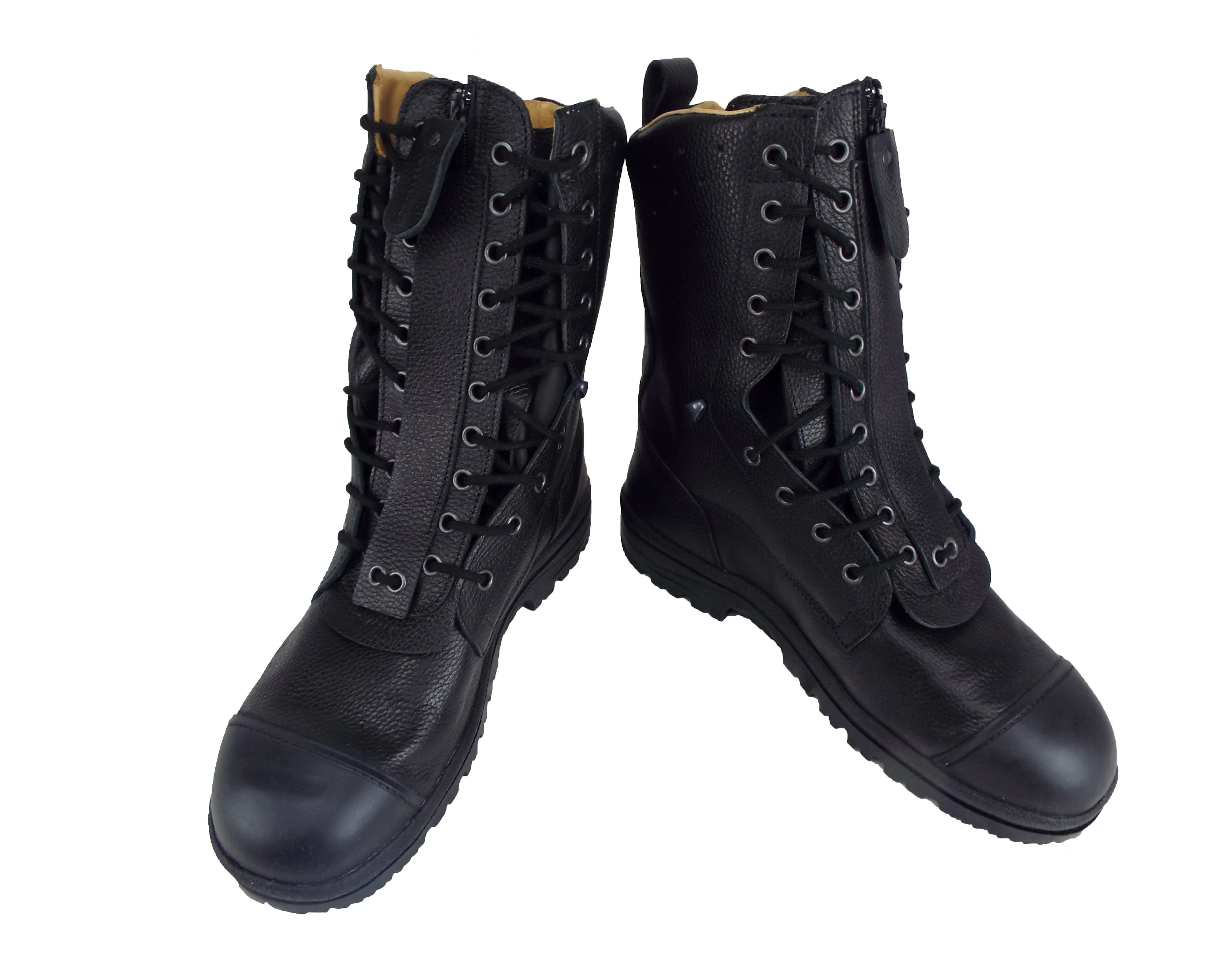 Dutch Army - Black Combat Boots - Composite Toe - Rapid Entry - Unissued