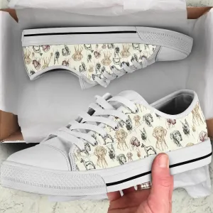 Great Dane Low Top Shoes - Low Top Sneaker, Dog Printed Shoes, Canvas Shoes For Men, Women