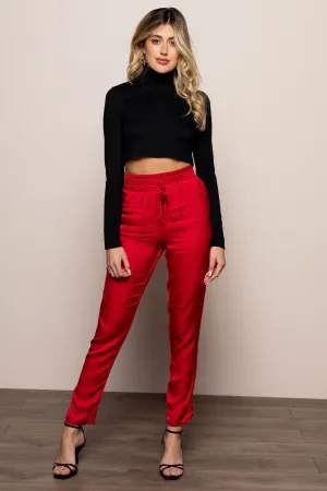 Holiday Pants in Red