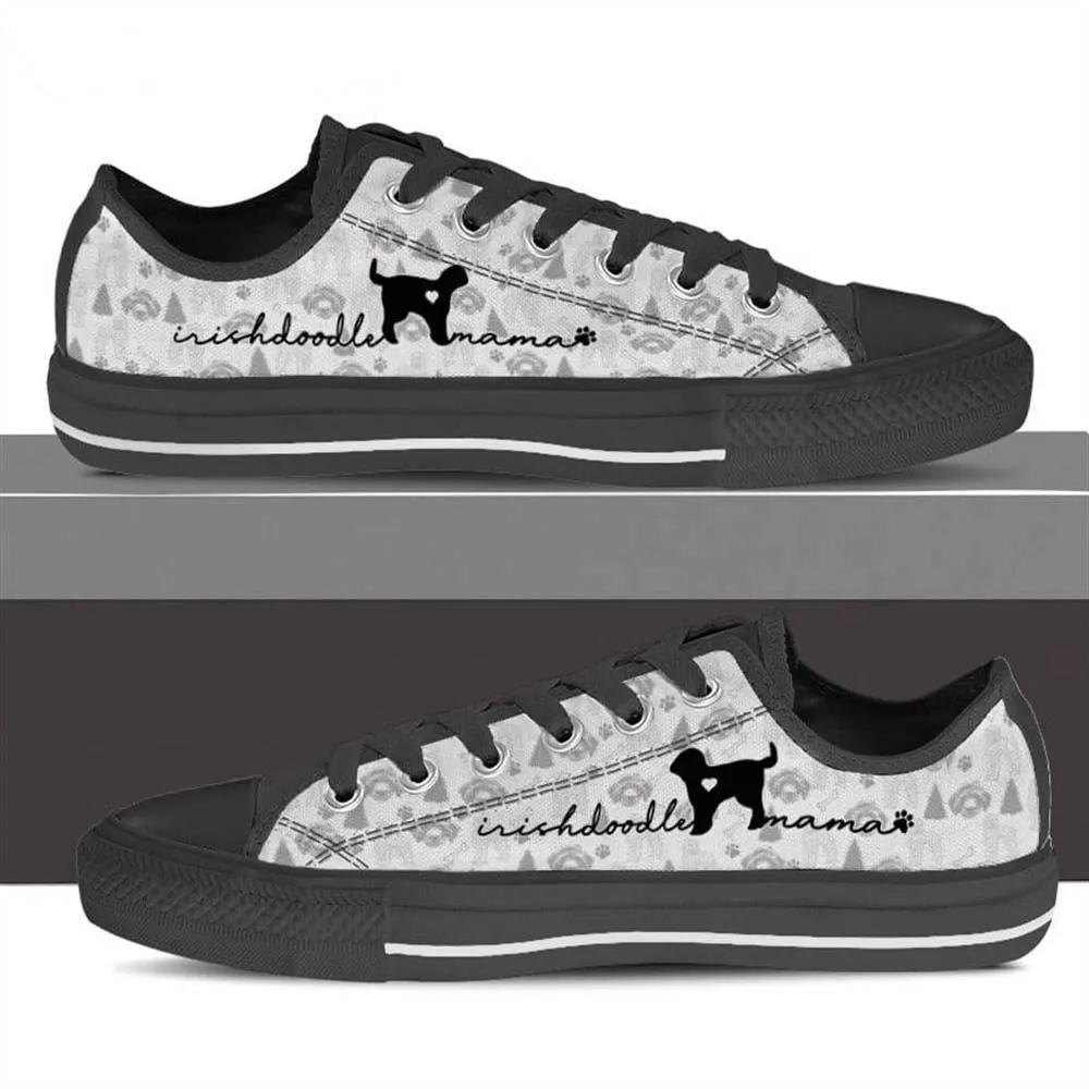 Irish Doodle Low Top Shoes, Dog Printed Shoes, Canvas Shoes For Men, Women