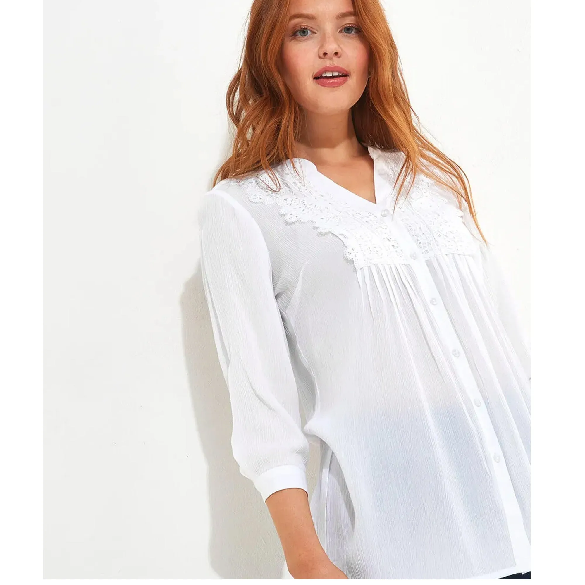 Joe Browns 14 White Favourite Longline Blouse