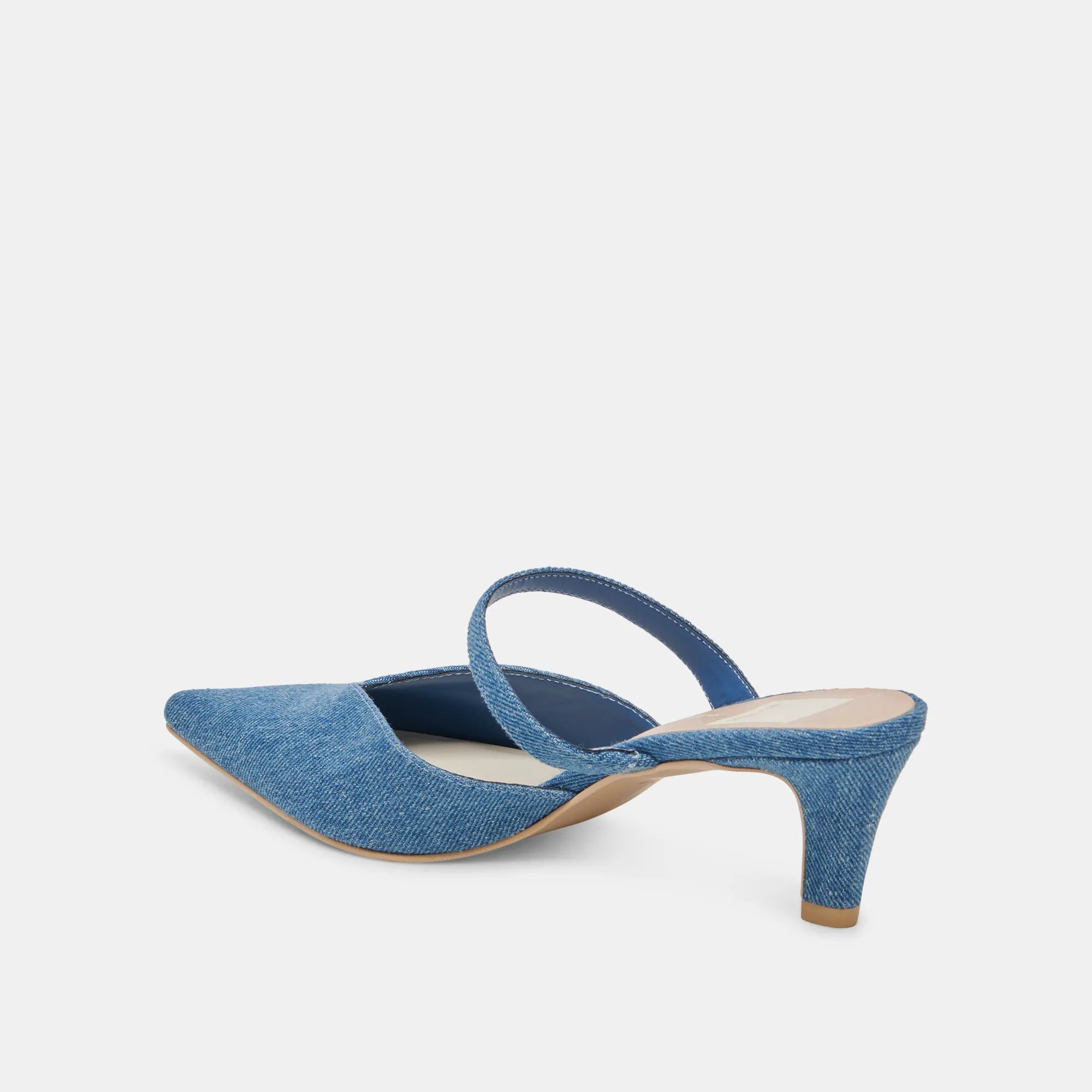 KANIKA MID HEELS BLUE DENIM