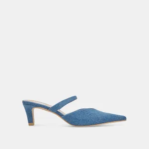 KANIKA MID HEELS BLUE DENIM