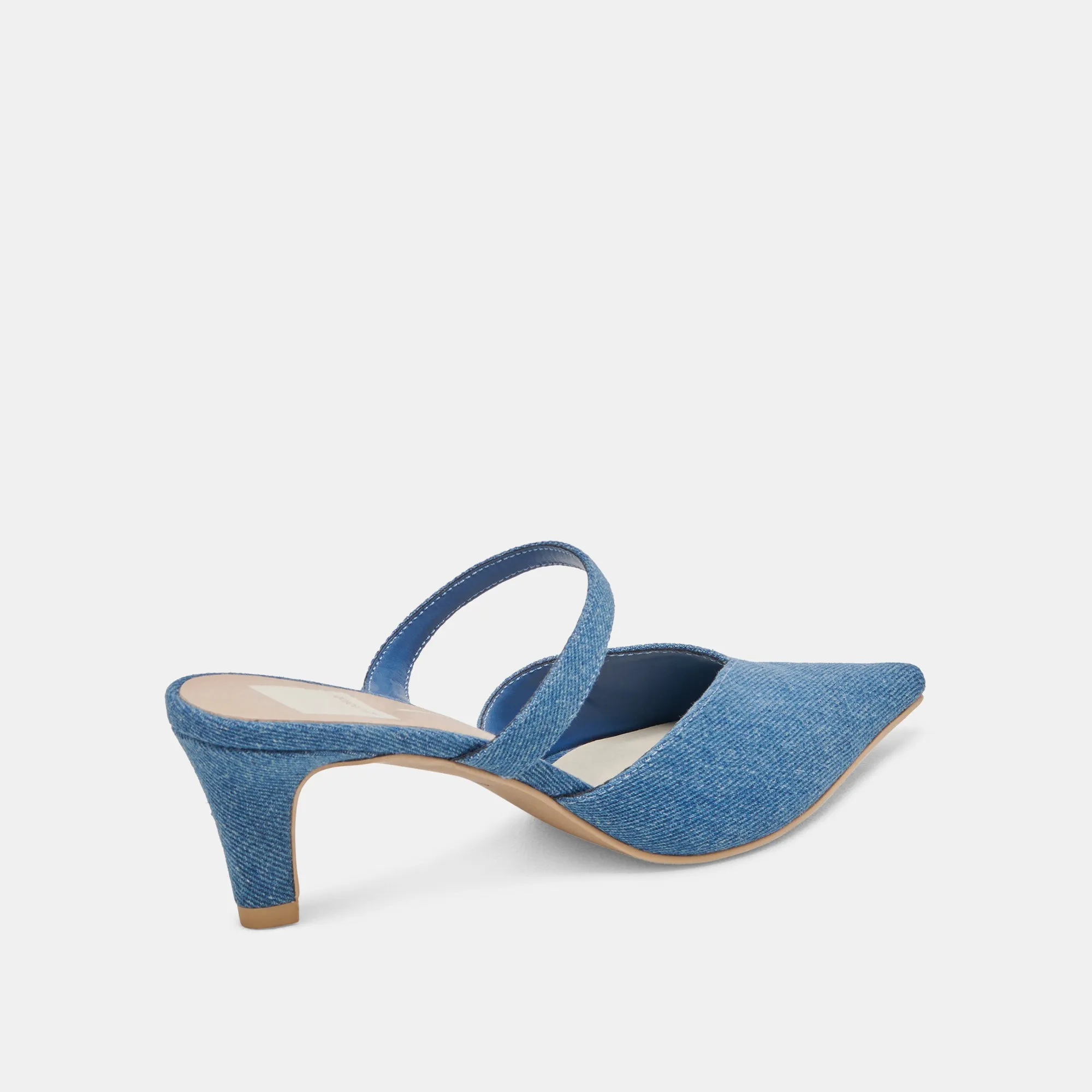 KANIKA MID HEELS BLUE DENIM