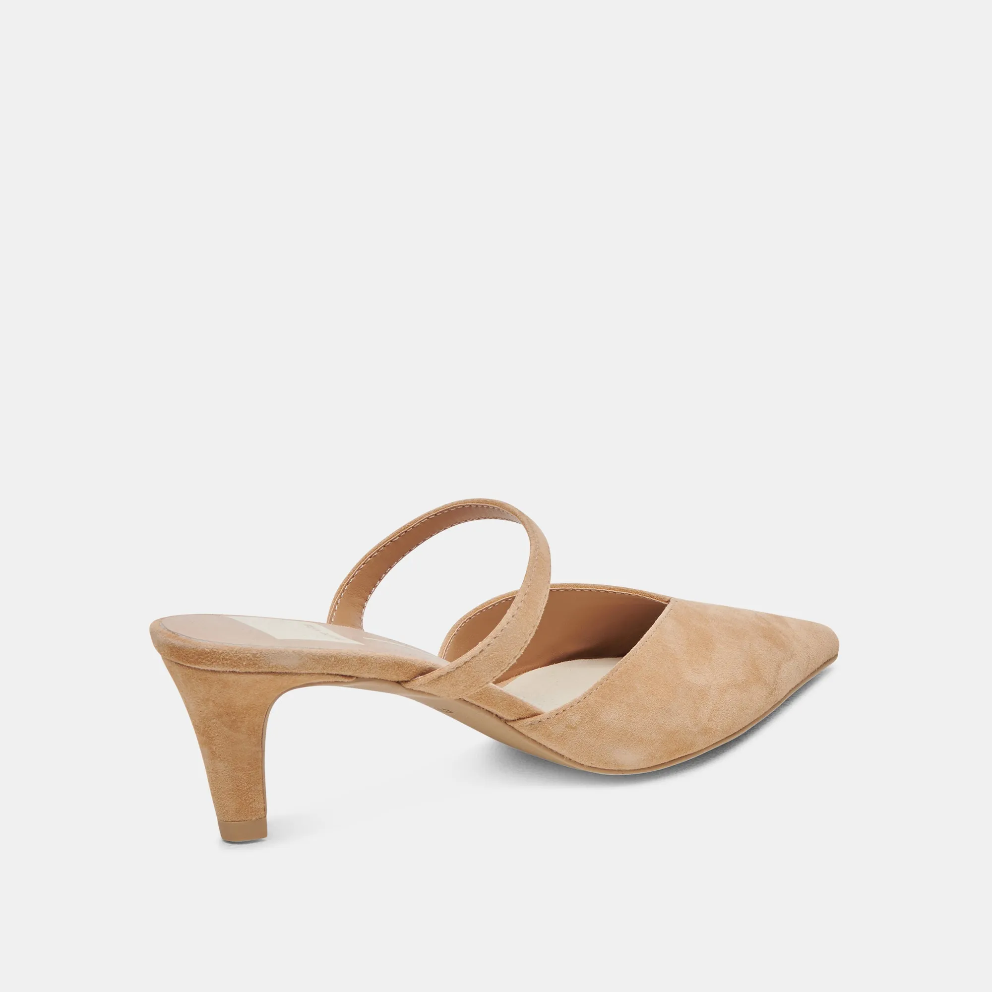 KANIKA MID HEELS TAN SUEDE