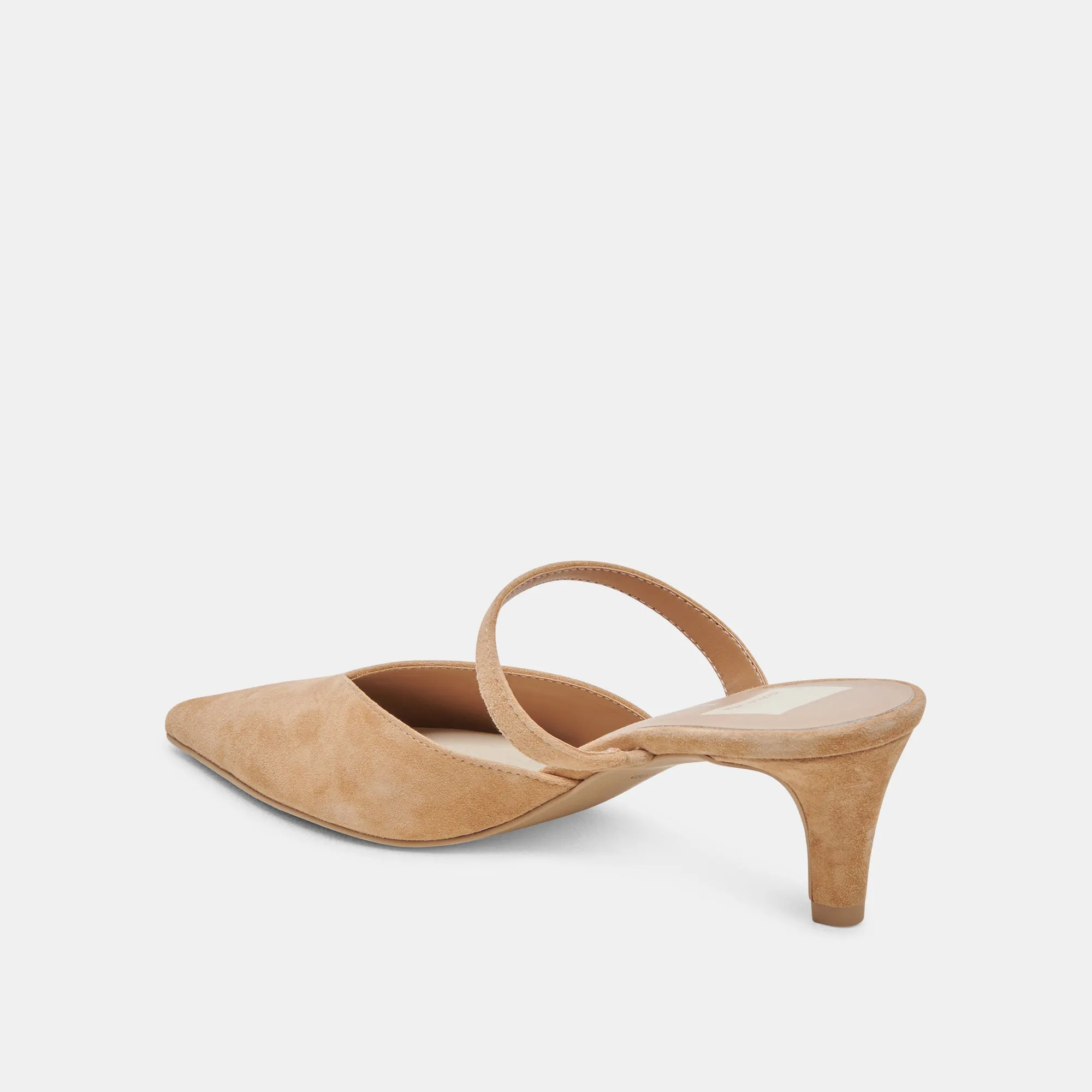 KANIKA MID HEELS TAN SUEDE