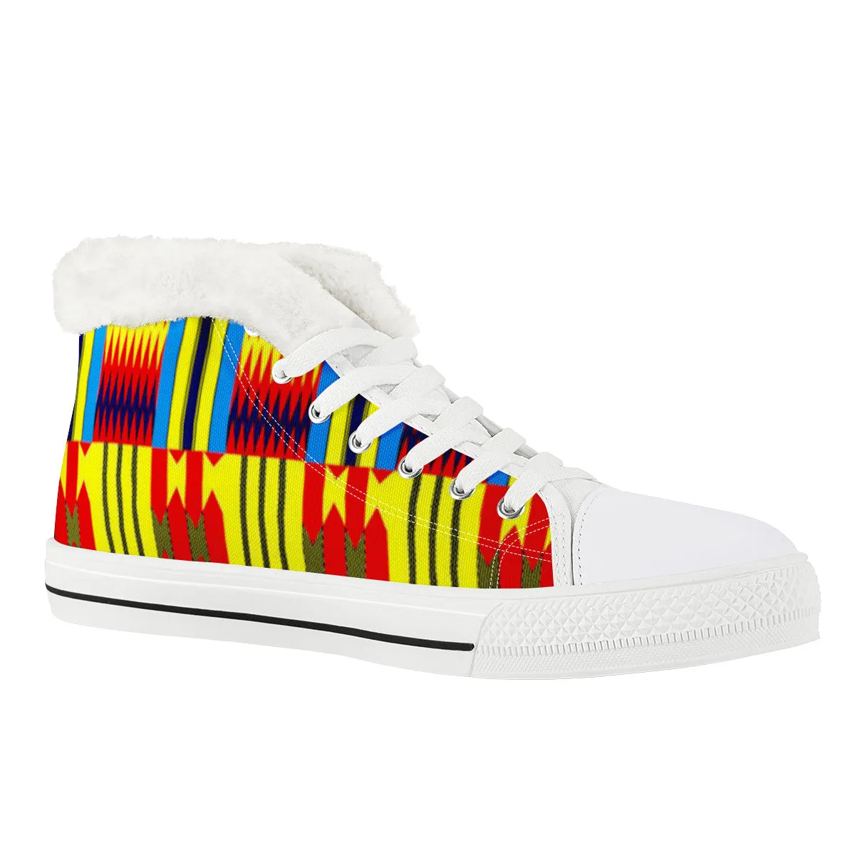 KENTE BLUE Canvas Shoes