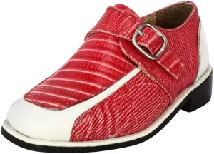 Libertyzeno Red/White Baby Boy Pull-On Shoes Big Kid Size 6.0 Pair of Shoes