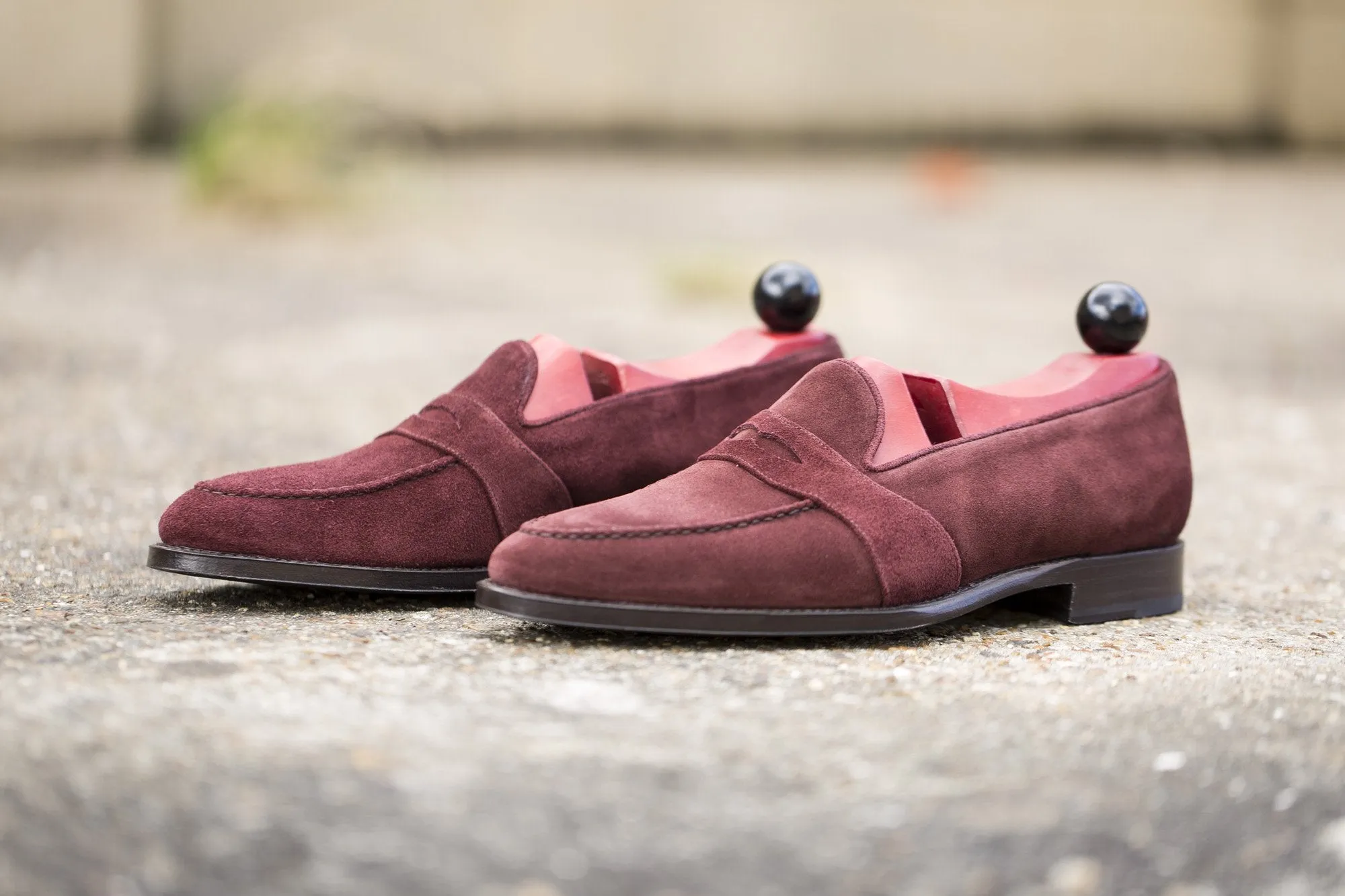 Madison - MTO - Burgundy Suede - TMG Last - Single Leather Sole