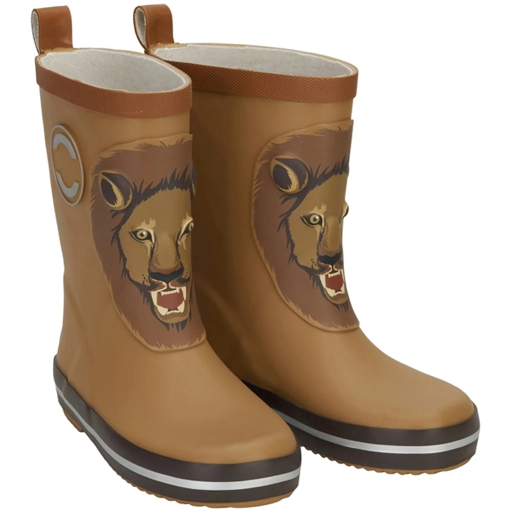 Mikk-Line Rubber Boots 3D Lion Dijon