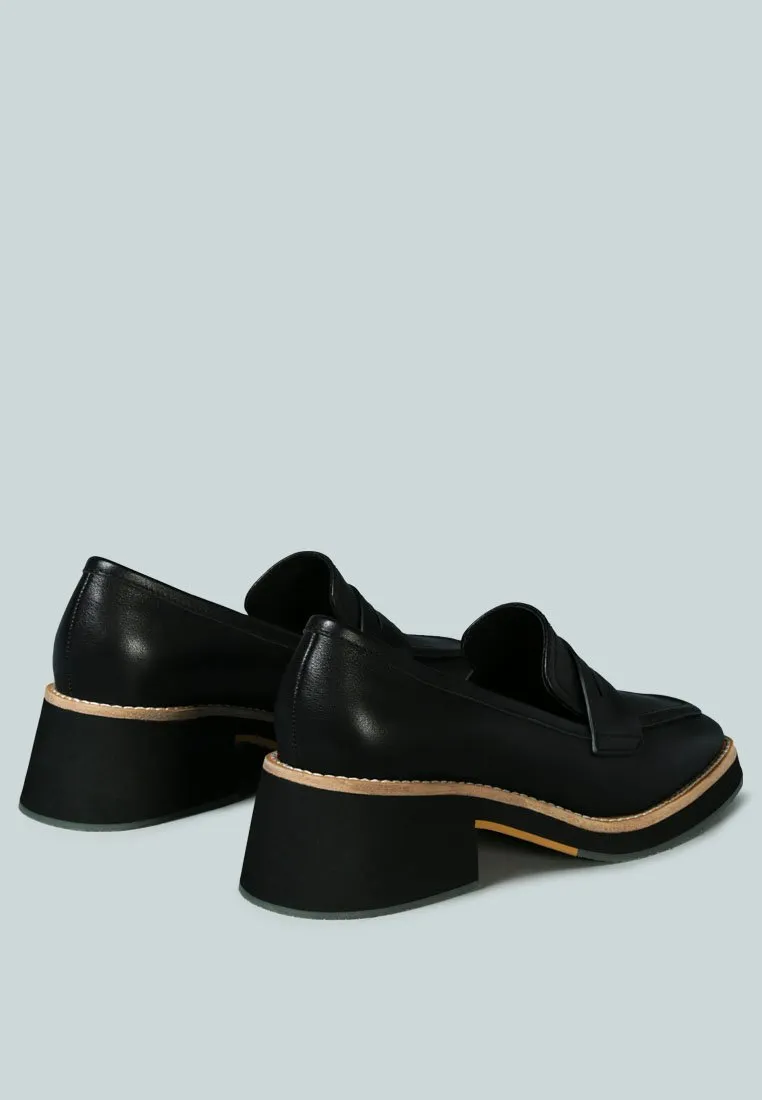 MOORE Lead lady Loafers in Black