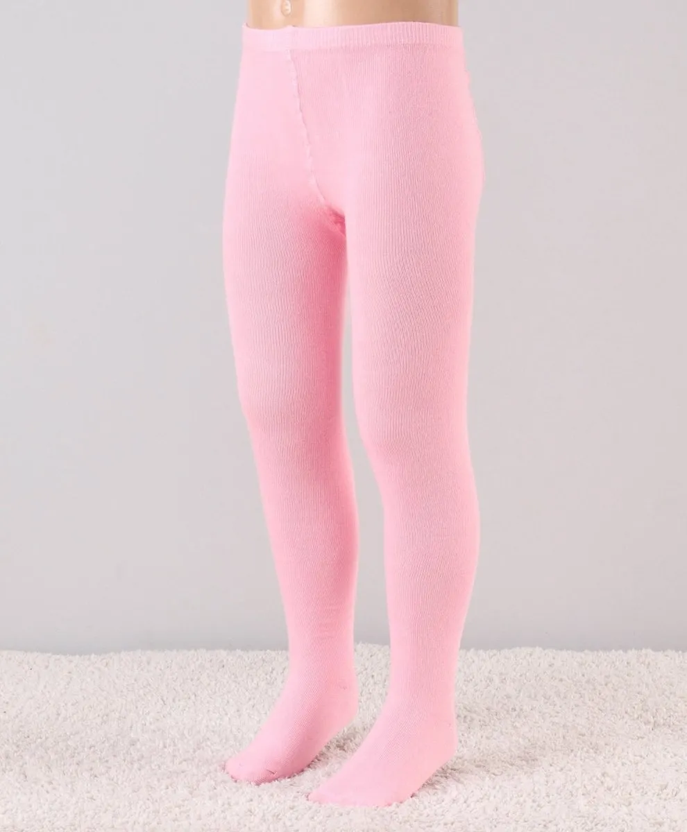 Mustang Combo of 2 Cotton Blend Stockings: Pink & White