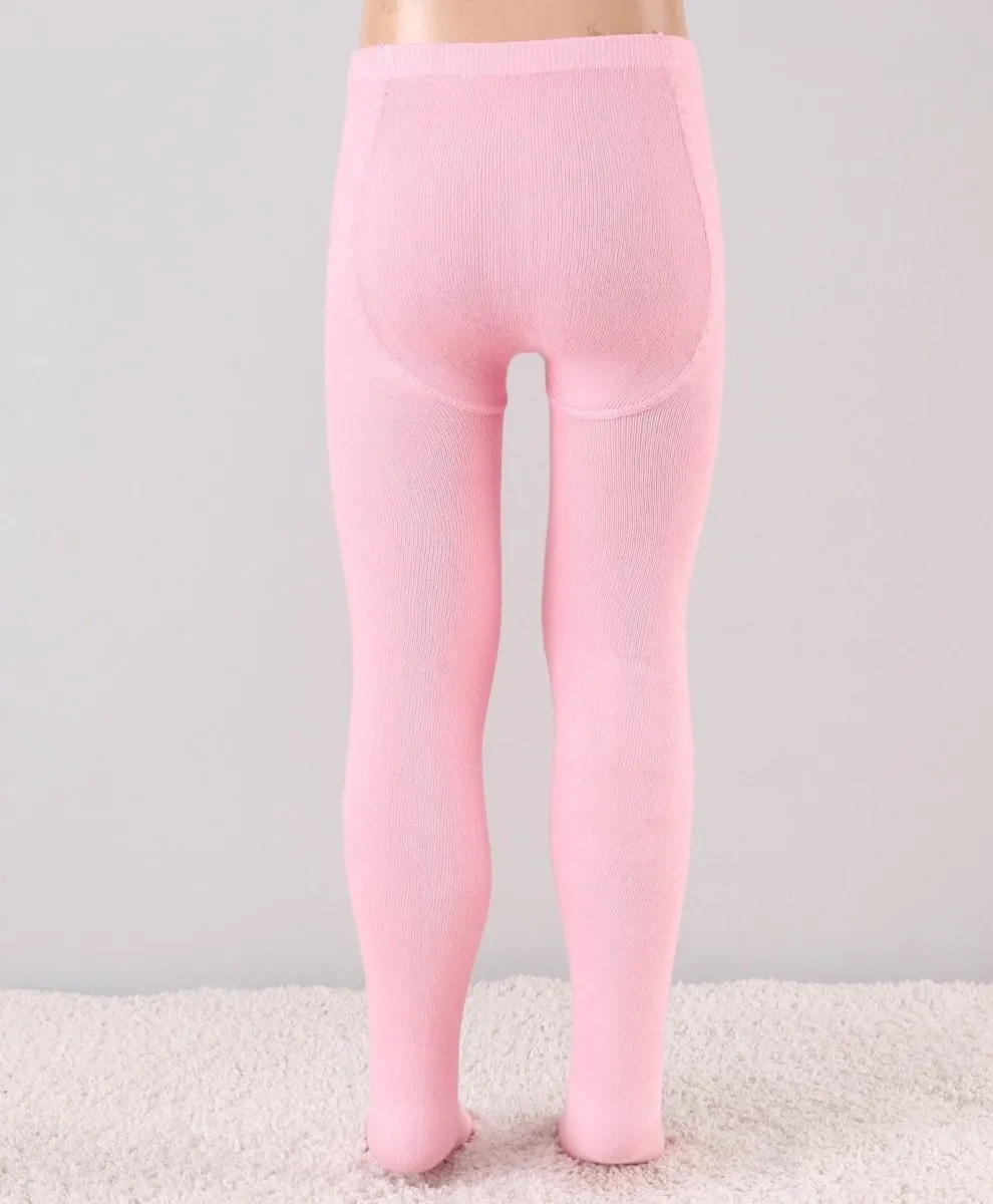 Mustang Combo of 2 Cotton Blend Stockings: Pink & White