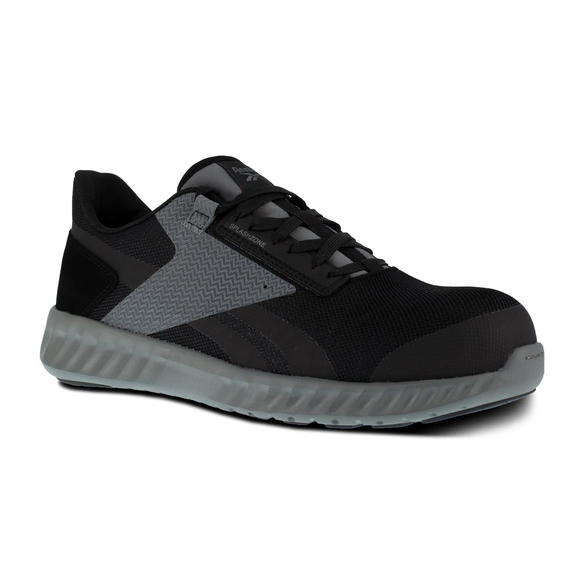 Reebok Mens Black/Grey Mesh Oxfords Sublite Legend Work CT