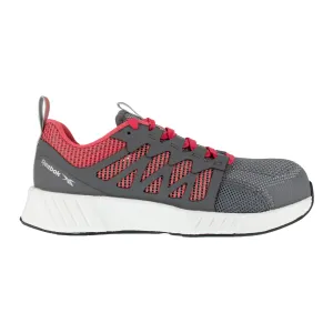 Reebok Womens Grey/Red Textile Oxfords Fusion Flexweave Work CT