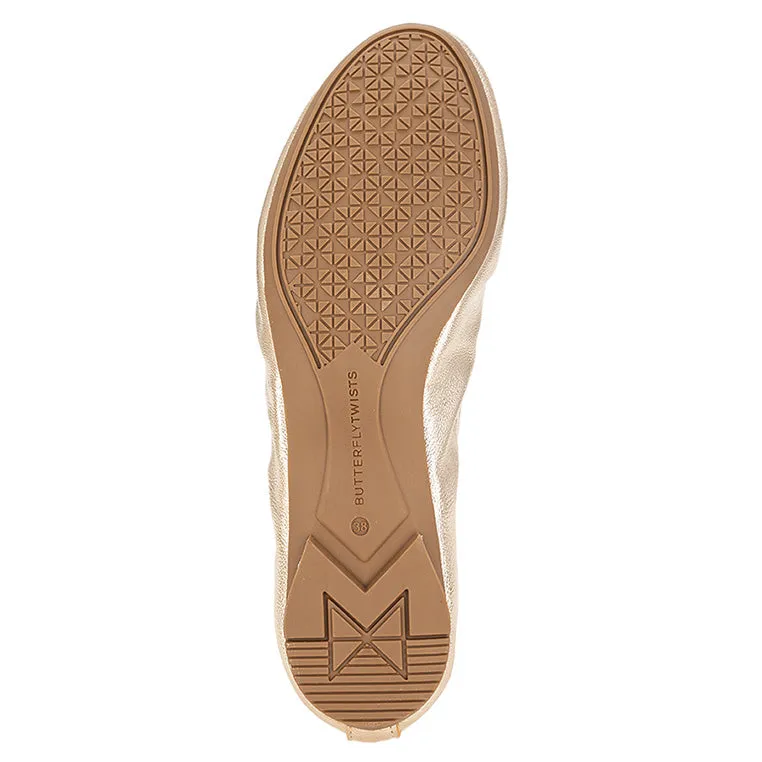 SHEA Ballet Flat Shoes - Gold