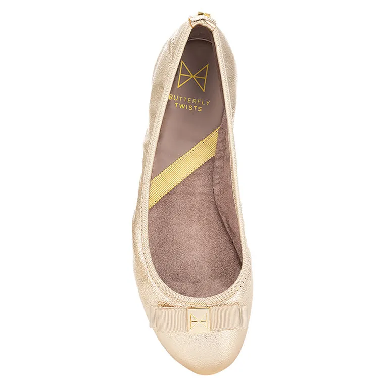 SHEA Ballet Flat Shoes - Gold