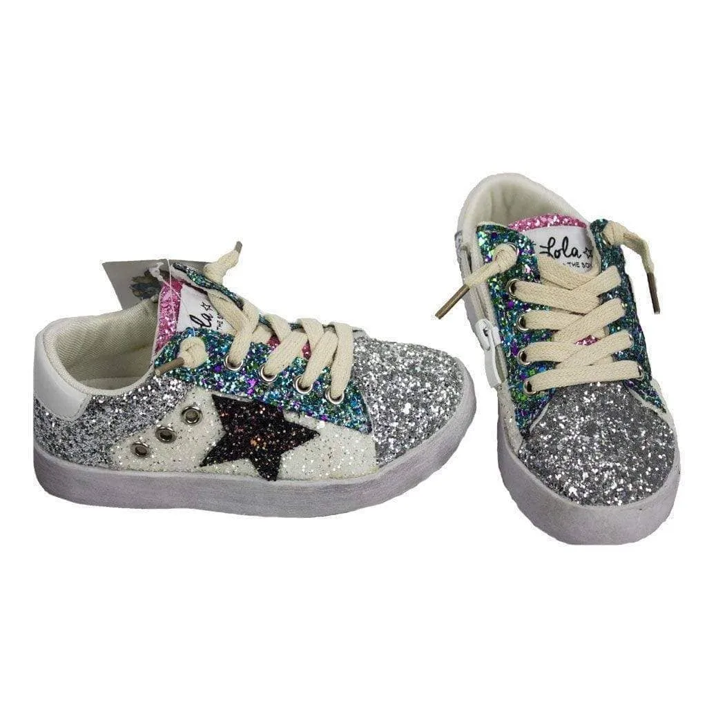 Star Multicolor Glitter Sneakers