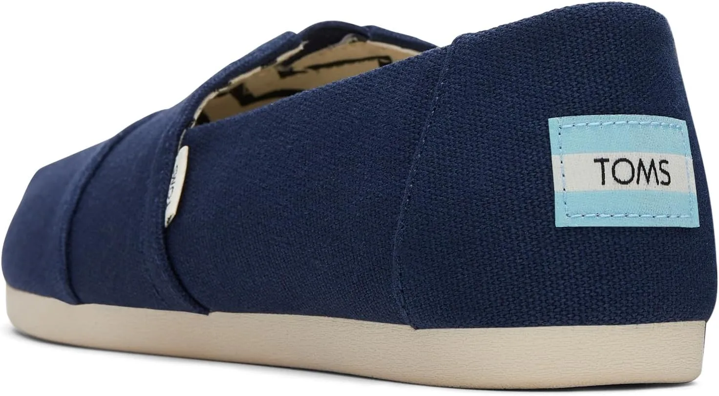 TOMS Women's Alpargata Heritage Canvas Shoes Size 12 Navy Pair Of Shoes