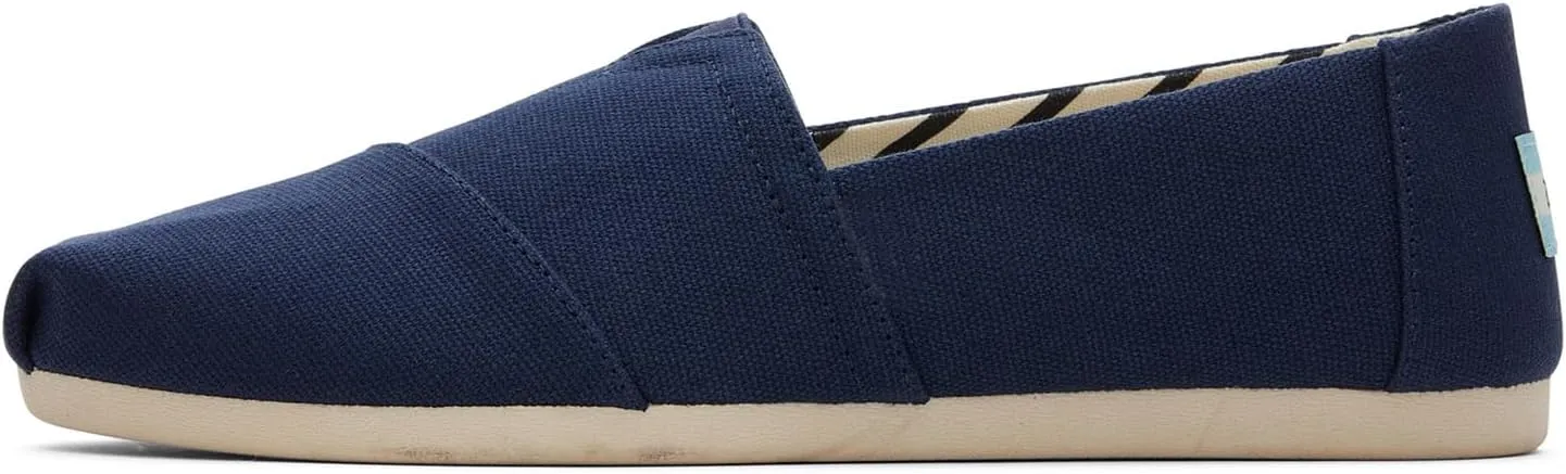 TOMS Women's Alpargata Heritage Canvas Shoes Size 12 Navy Pair Of Shoes