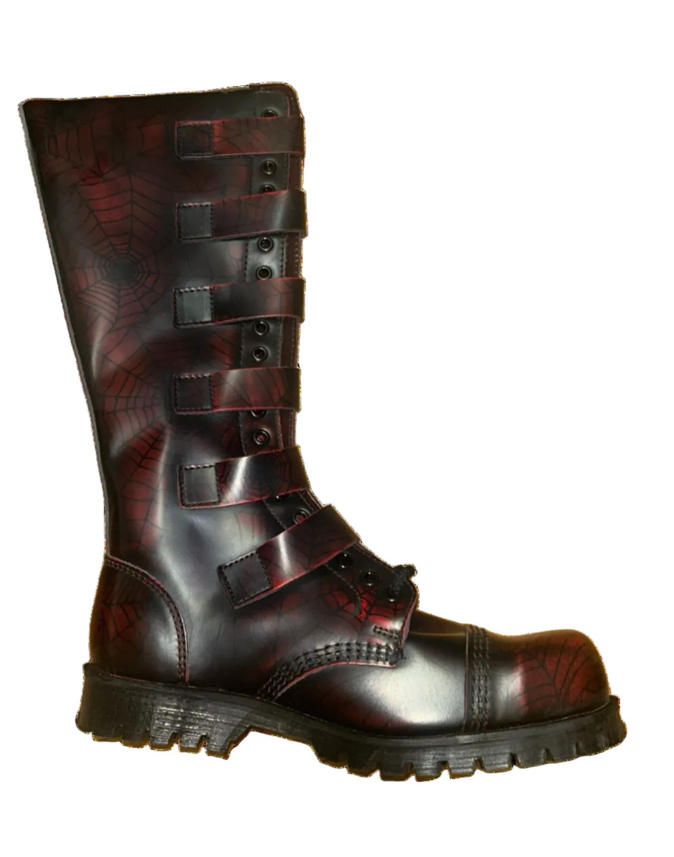 Underground 20 EYE Spyder Red Boots