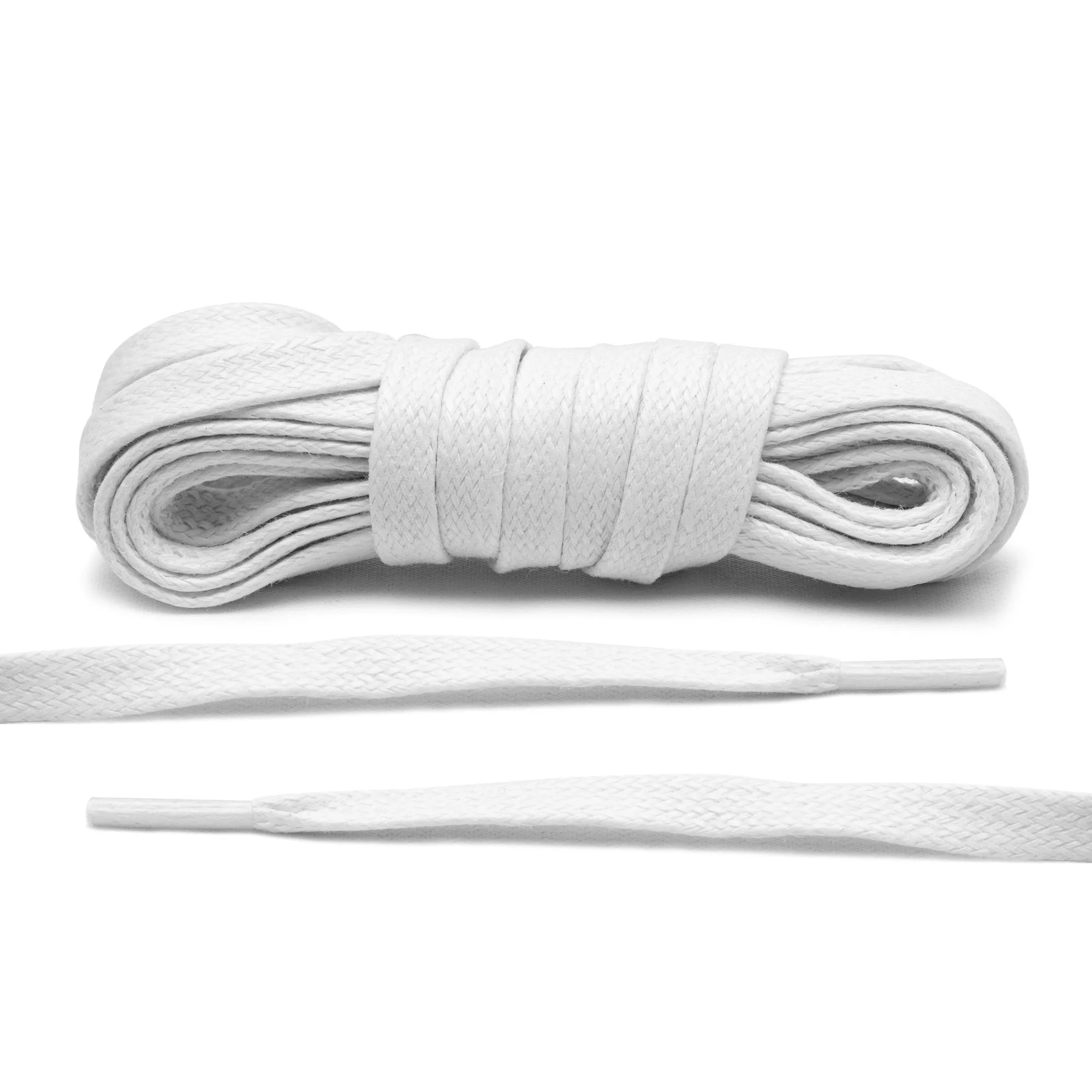 White Waxed Shoe Laces