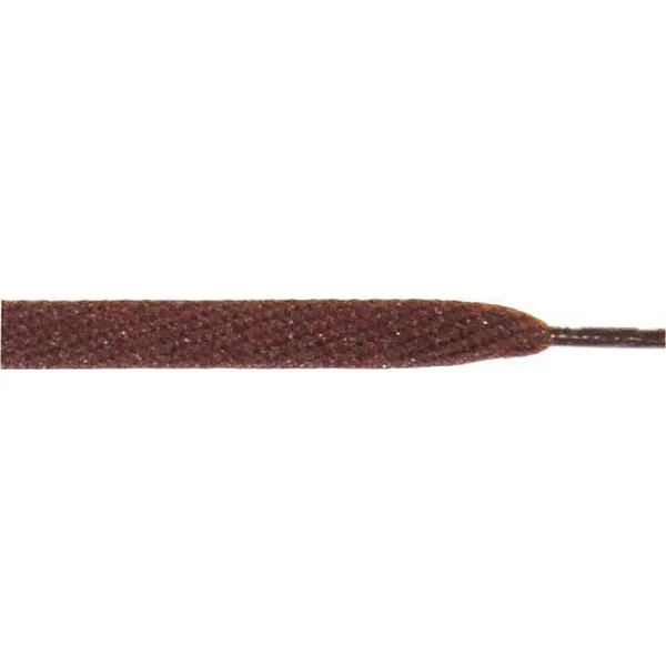 Wholesale Skateboard Flat 1/2" - Brown (12 Pair Pack) Shoelaces