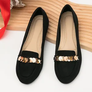 Women's Flat Loafers Fashion Sequin Lightweight Solid Shoes